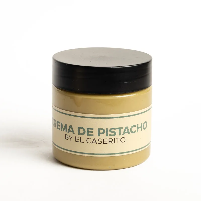 Tarro de crema de pistacho By El Caserito con tapa negra